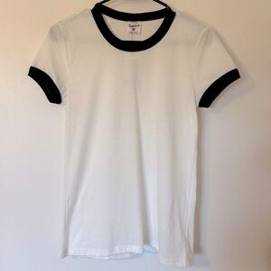 Charlie Hustle Women’s Ringer Tee Small NWT